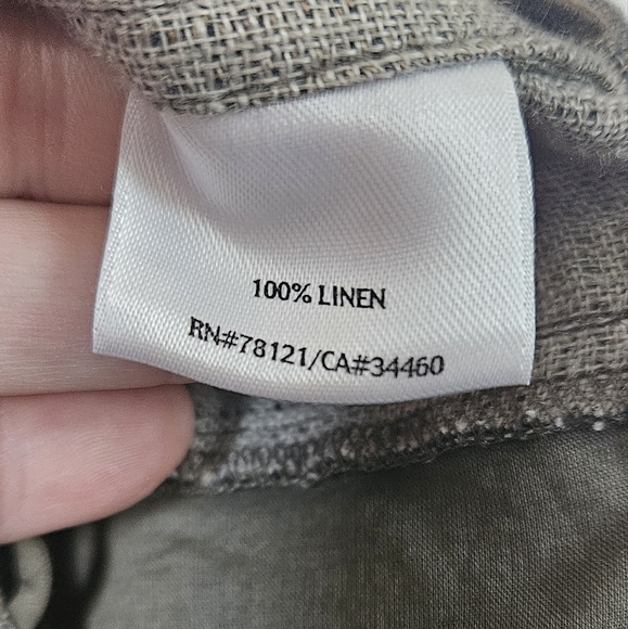 Eileen Fisher four button 3/4 sleeve linen jacket size‎ large - Picture 5 of 7